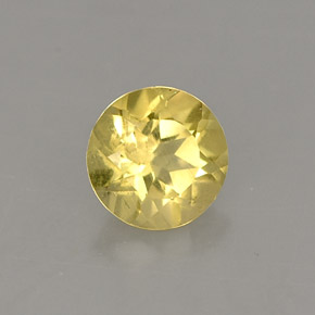 Berilo Amarelo Dourado Natural 0,39ct, Corte Redondo, VS
