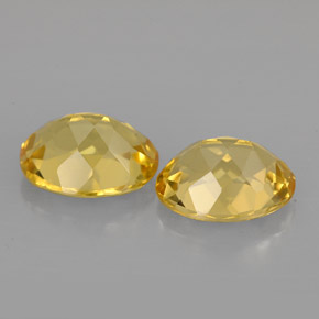 Pedras preciosas de berilo amarelo natural de  ct, corte oval, VVS