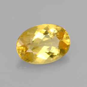 Berilo amarelo natural 2,03ct, corte oval, VVS-VS