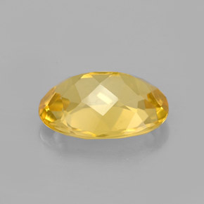 Berilo amarelo natural 2,03ct, corte oval, VVS-VS