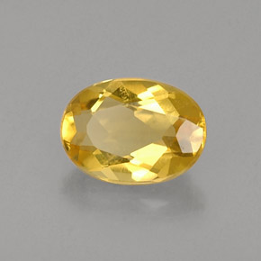 Berilo Amarelo Dourado Natural 0,68ct, Corte Oval, VVS-VS