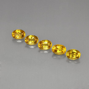 Pedras preciosas de Berilo Amarelo Dourado natural de  ct, Corte Oval, VVS