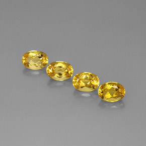 Pedras preciosas de berilo amarelo natural de  ct, corte oval, VVS-VS