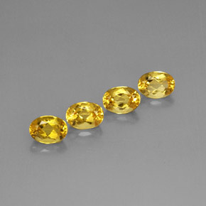 Pedras preciosas de berilo amarelo natural de  ct, corte oval, VVS-VS