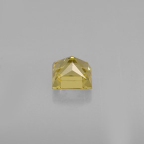 Berilo amarelo natural 0,52ct, quadrado, VVS