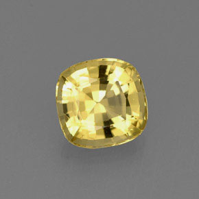 Berilo amarelo natural 0,74ct, almofada cortada, VVS-VS