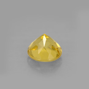 Berilo Amarelo Dourado Natural 1,24ct, Corte Redondo, VS
