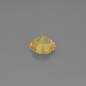 Berilo amarelo natural 0,58ct, corte redondo, VS