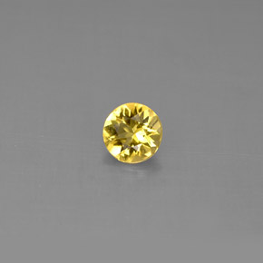 Berilo Amarelo Dourado Natural 0.36ct, Corte Redondo, VS