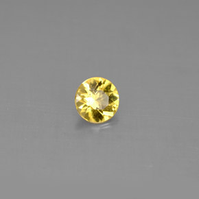 Berilo Amarelo Dourado Natural 0.36ct, Corte Redondo, VS