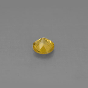 Berilo amarelo natural 0,45ct, corte redondo, VS