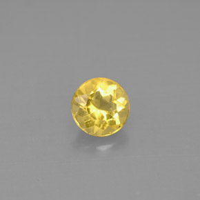 Berilo Amarelo Dourado Natural 0.60ct, Corte Redondo, VS