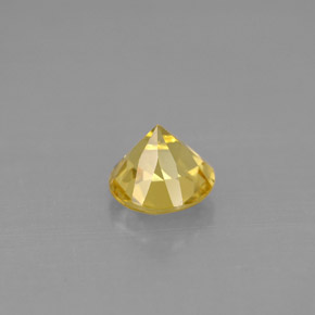 Berilo amarelo natural 0,73ct, corte redondo, VS