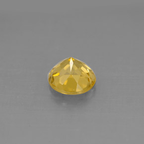 Berilo amarelo natural 0,98ct, corte redondo, VS