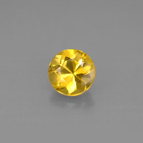 Berilo Amarelo Dourado Natural 0.95ct, Corte Redondo, VS