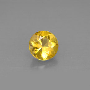 Berilo Amarelo Dourado Natural 0.95ct, Corte Redondo, VS