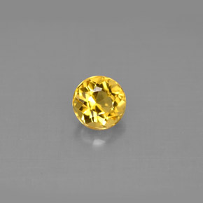 Berilo Amarelo Dourado Natural 0.66ct, Corte Redondo, VS