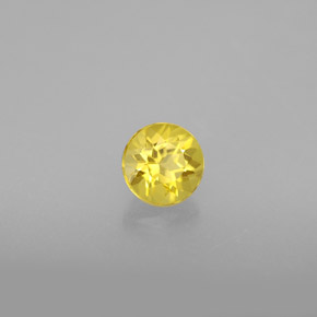 Berilo Amarelo Dourado Natural 0.54ct, Corte Redondo, VS
