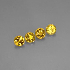 Pedras preciosas de Berilo Amarelo Dourado natural de  ct, Corte Redondo, VVS-VS