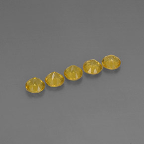 Pedras preciosas de berilo amarelo natural de  ct, corte redondo, VVS-VS