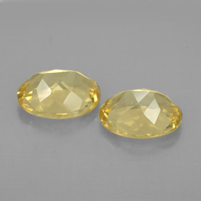 Pedras preciosas de berilo amarelo natural de  ct, corte oval, VVS-VS