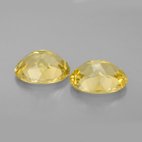 Pedras preciosas de berilo amarelo natural de  ct, corte oval, VVS-VS