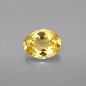 Berilo Amarelo Dourado Natural 1.67ct, Corte Oval, VVS-VS
