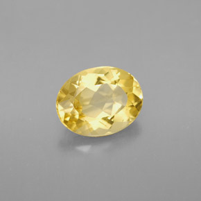 Berilo Amarelo Dourado Natural 1.67ct, Corte Oval, VVS-VS