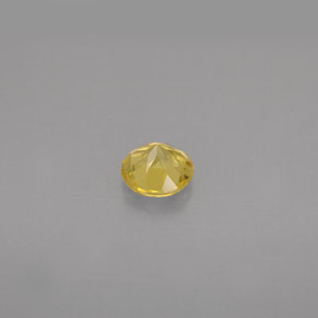 Berilo amarelo natural 0,42ct, corte redondo, VS