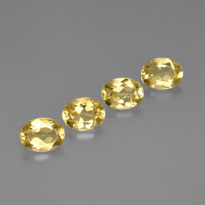 Pedras preciosas de berilo amarelo natural de  ct, corte oval, VVS