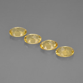 Pedras preciosas de berilo amarelo natural de  ct, corte oval, VVS
