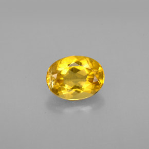 Berilo amarelo natural 1,21ct, corte oval, VS