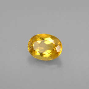 Berilo amarelo natural 1,21ct, corte oval, VS