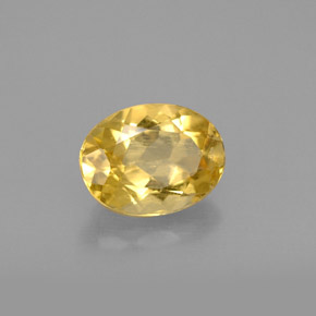 Berilo Amarelo Dourado Natural 1.11ct, Corte Oval, VS
