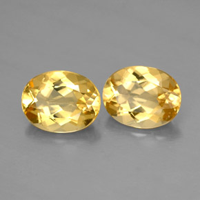 Pedras preciosas de Berilo Amarelo Dourado natural de  ct, Corte Oval, VVS-VS