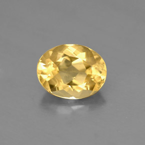 Berilo Amarelo Dourado Natural 1.69ct, Corte Oval, VS