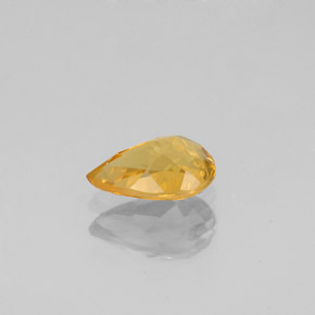 Berilo amarelo natural 0,60ct, formato de pêra, VS-SI