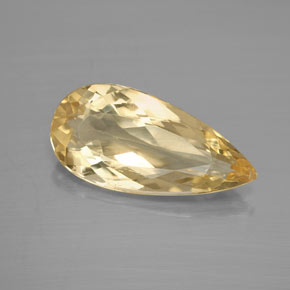 Berilo Amarelo Dourado Natural 4.05ct, Formato de pêra, VS-SI