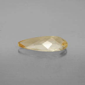 Berilo amarelo natural 3,10ct, formato de pêra, VVS-VS
