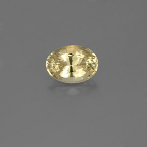 Berilo Amarelo Dourado Natural 0.56ct, Corte Oval, VVS-VS