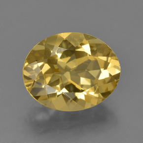 Berilo Amarelo Dourado Natural 3.20ct, Corte Oval, VS