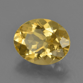 Berilo Amarelo Dourado Natural 3.20ct, Corte Oval, VS