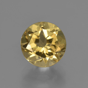 Berilo ouro natural 2,03ct, corte redondo, VS