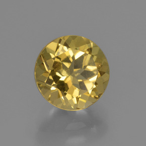 Berilo ouro natural 2,03ct, corte redondo, VS