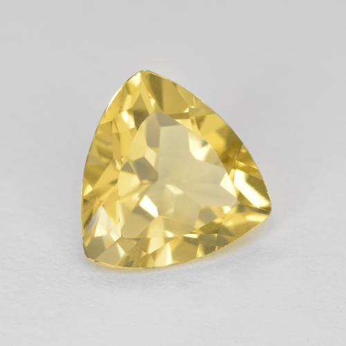 Berilo ouro brilhante Natural 2.07ct, Trilhão, VVS