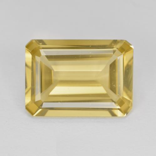 Berilo Amarelo Dijon Natural 5.52ct, Corte Esmeralda, VVS-VS