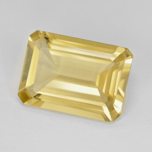 Berilo Amarelo Dijon Natural 5.52ct, Corte Esmeralda, VVS-VS