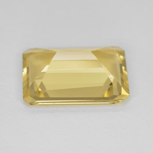 Berilo Amarelo Dijon Natural 5.52ct, Corte Esmeralda, VVS-VS