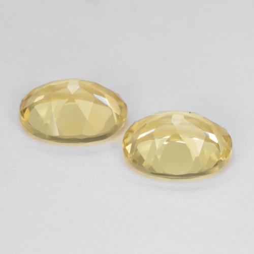 Pedras preciosas de Berilo Luz amarela natural de 3.72 ct, Corte Oval, VS