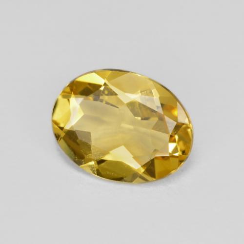 Berilo Amarelo escuro Natural 1.48ct, Corte Oval, VS